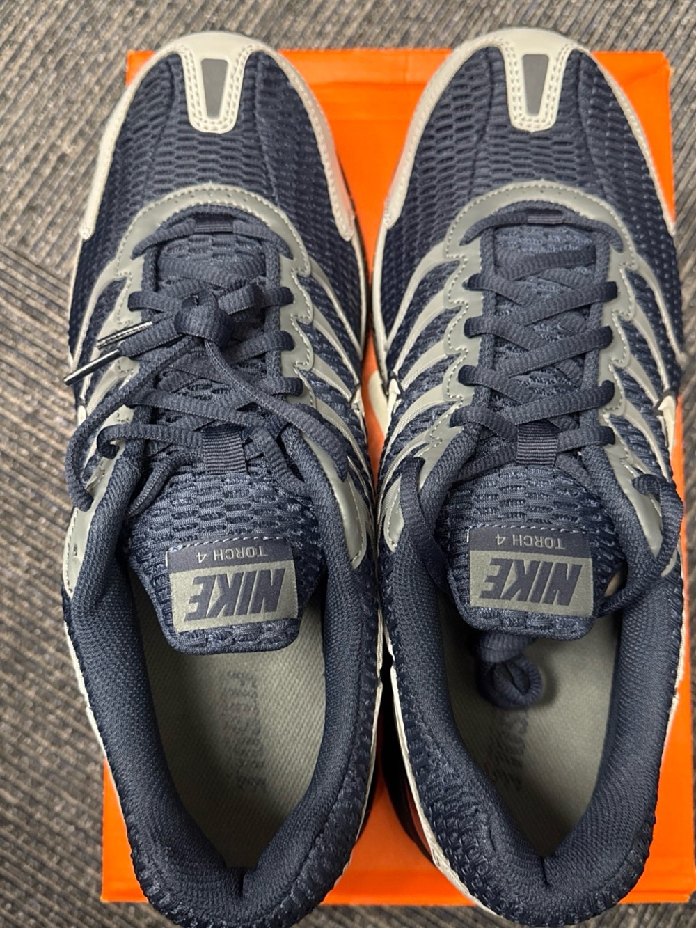 Nike Air Max Torch 4 Obsidian Wolf Gray Men's Air Running Sneakers - Picture 3 of 6